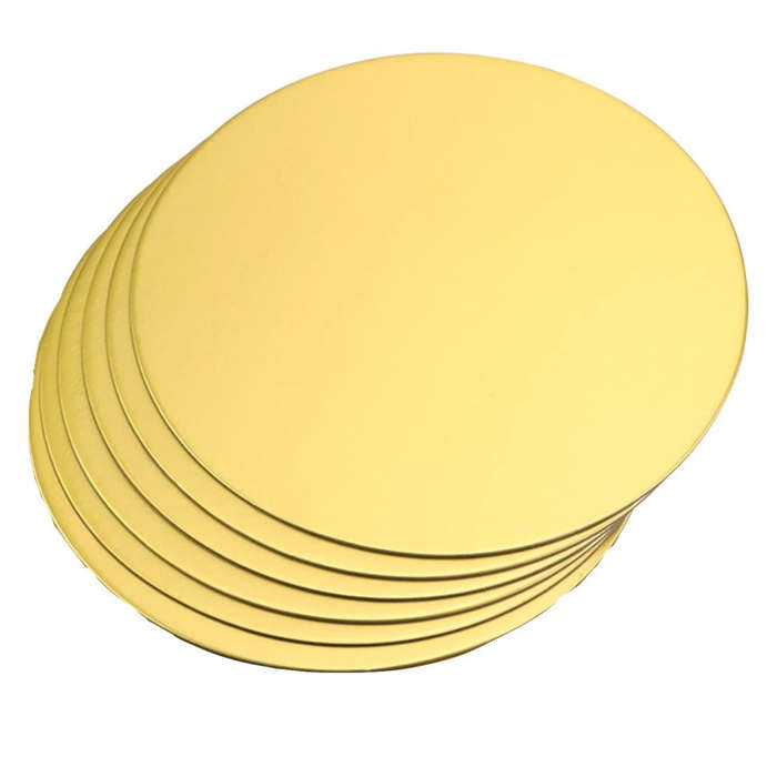 Thin Round Silver Cake Board