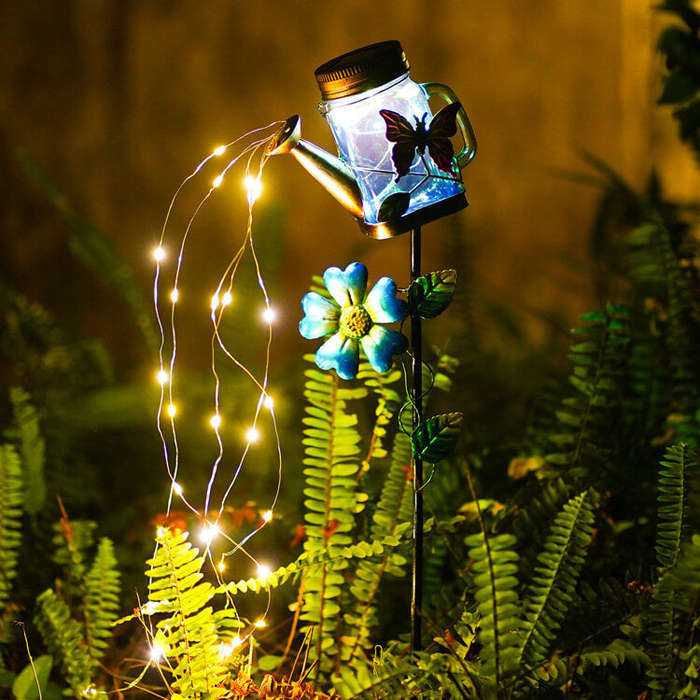Solar Watering Can with Lights, Large Solar Lanterns Outdoor Hanging Waterproof, Decorative Retro...