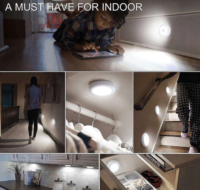 Intelligent Induction Lamp Cool White Self-Adhesive Motion-Sensing /Manual