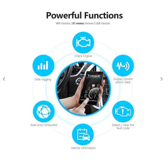 KONNWEI KW901 OBDII BT 4.0 Wireless Auto Engine Fault Diagnostic Tester Car Diagnostic  Tool