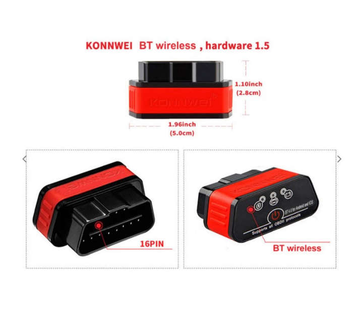 KONNWEI KW901 OBDII BT 4.0 Wireless Auto Engine Fault Diagnostic Tester Car Diagnostic  Tool