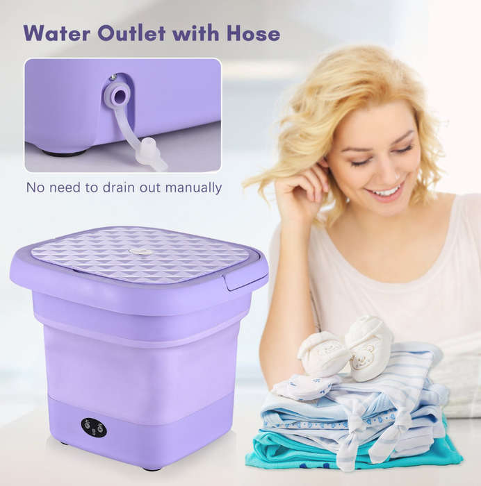 MHome Folding Washing Machine  Portable & Compact