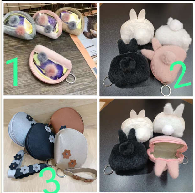 Ladies/Girls Coin Bags Various Colours