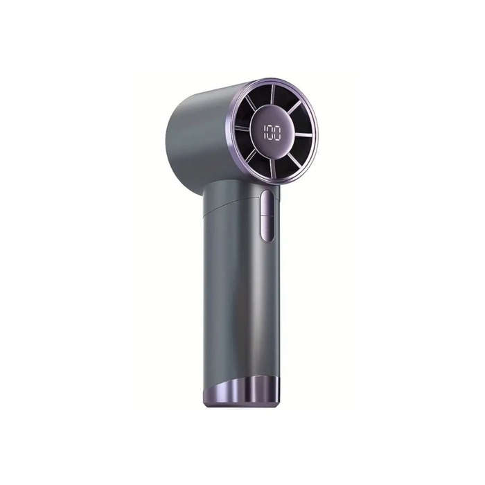 MTech Portable Mini Fan with Digital Display  Rechargeable Handheld Cooling Fan