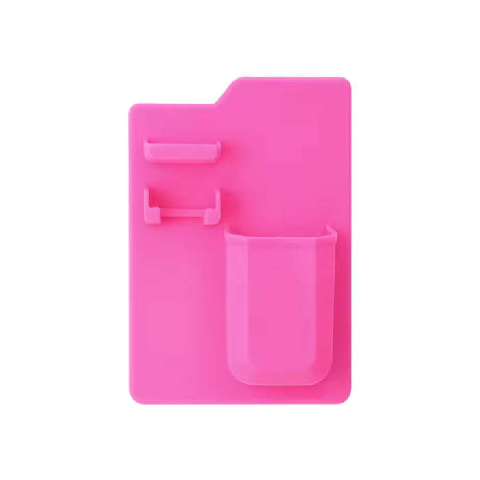 MHome Non-perforated Silicone Bathroom Wall Storage Organizer  Toothbrush & Razor Holder Vario...