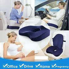 Memory Foam Hemorrhoid Seat Cushion Hip Support Orthopedic Pillow Coccyx Office Chair Cushion Car...