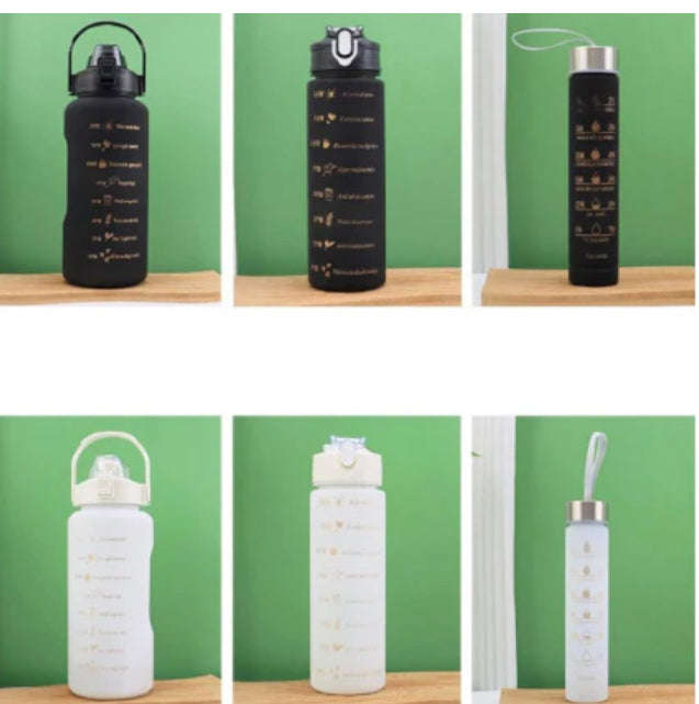 Water Bottle Motivational   3pc Set -