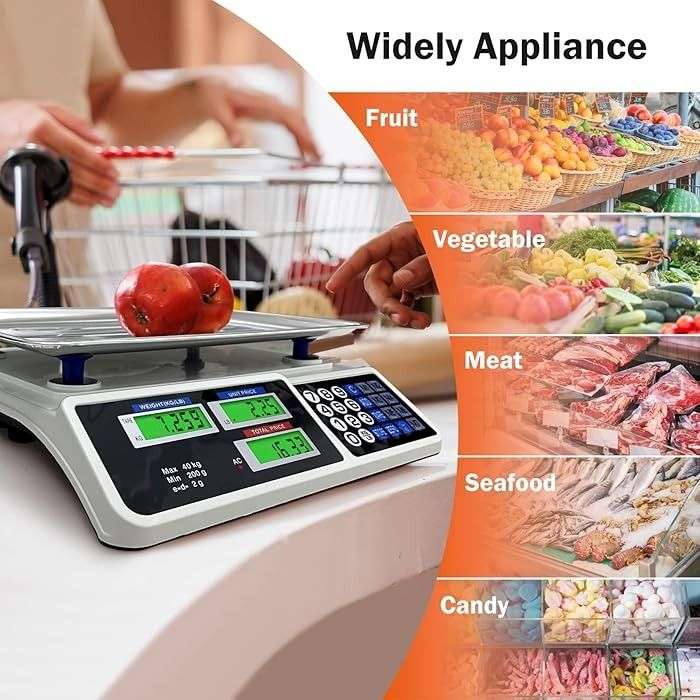 MTech Digital Price Computing Scale  High-Precision ACS Series Retail Weighing Scale (Up to 30kg)
