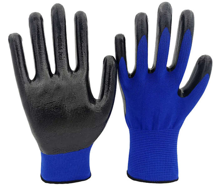 Blue/Grey Premium Latex Protection Glove Various Colours