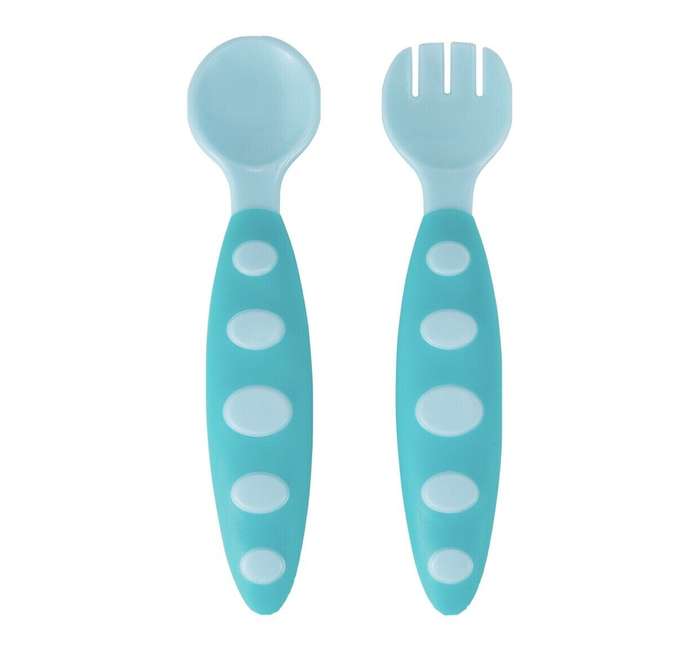 Temparature sensing training spoon &fork