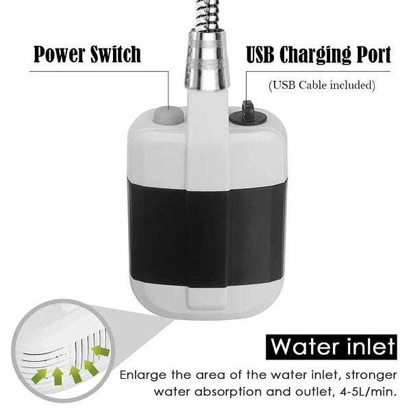 Rechargeable Portable Handheld Outdoor Shower