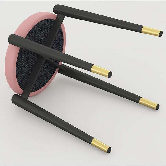 Round Ottoman Footrest Stool