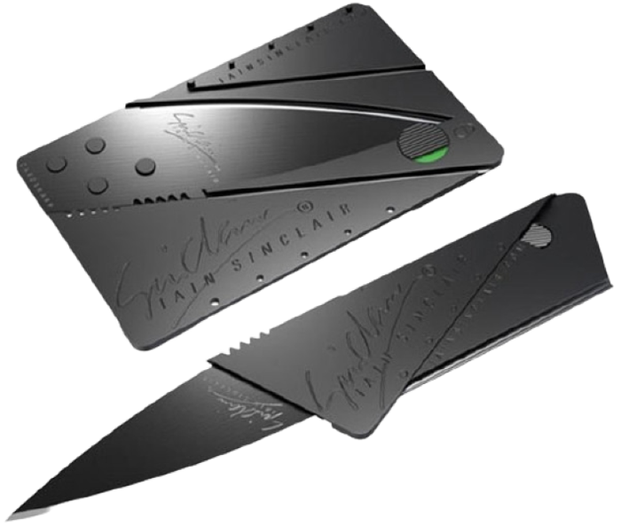 Credit Card Folding Wallet Safety Knife