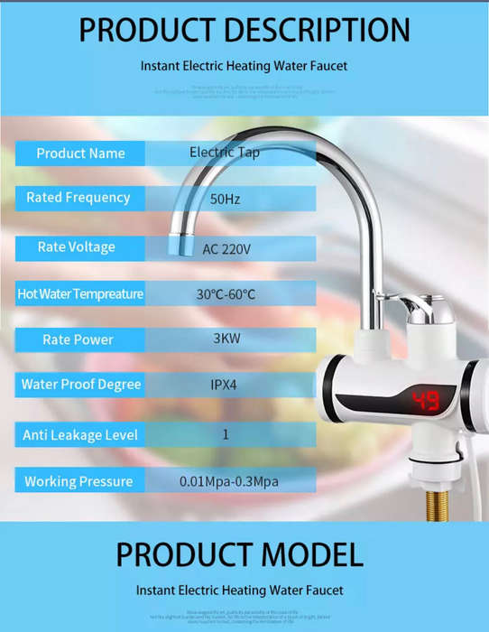 Instant Electric Heating Water Faucet