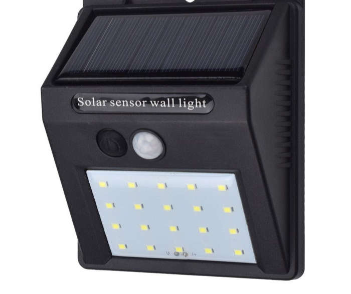 MTech Solar Powered Motion LED Wall Light  20 LED / 40 LED
