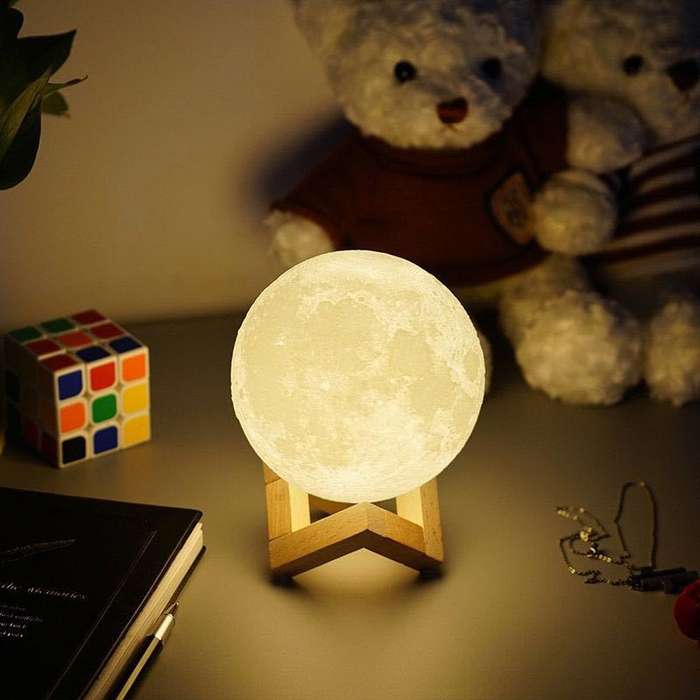 3D Moon Light Lamp with 16 LED Colors
