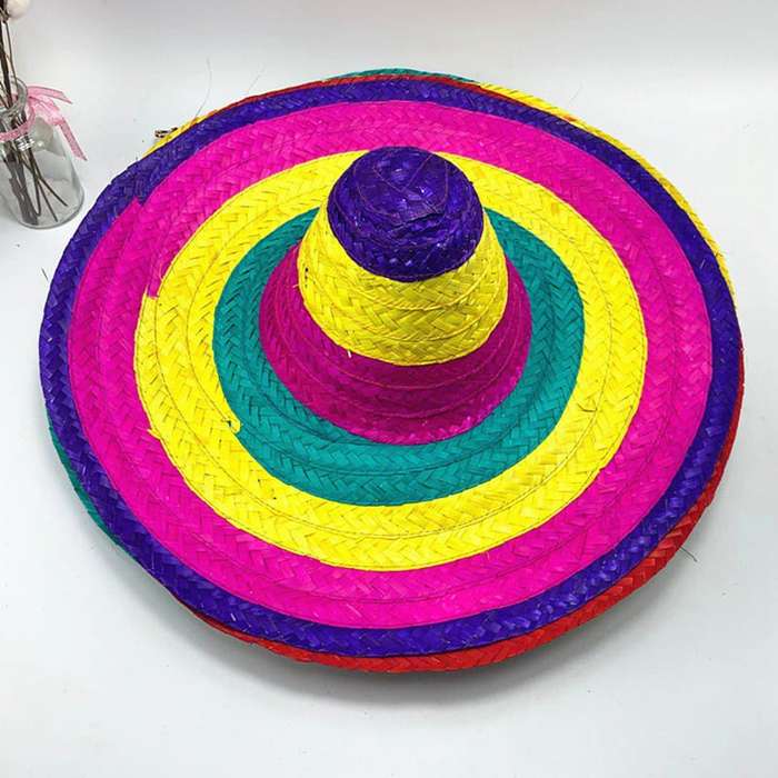 Straw Mexican Sombrero Hat