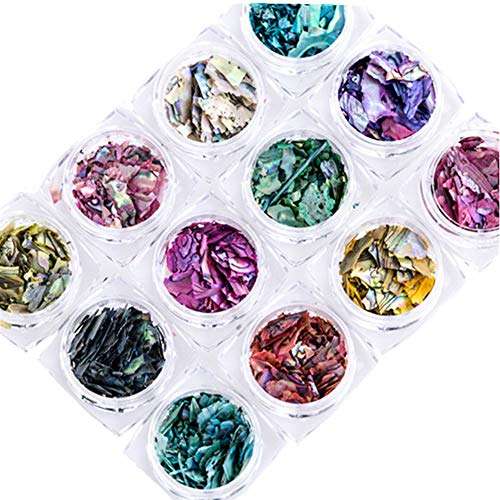 3D Irregular Shell Flakes Nail Art Decoration - 5Pcs