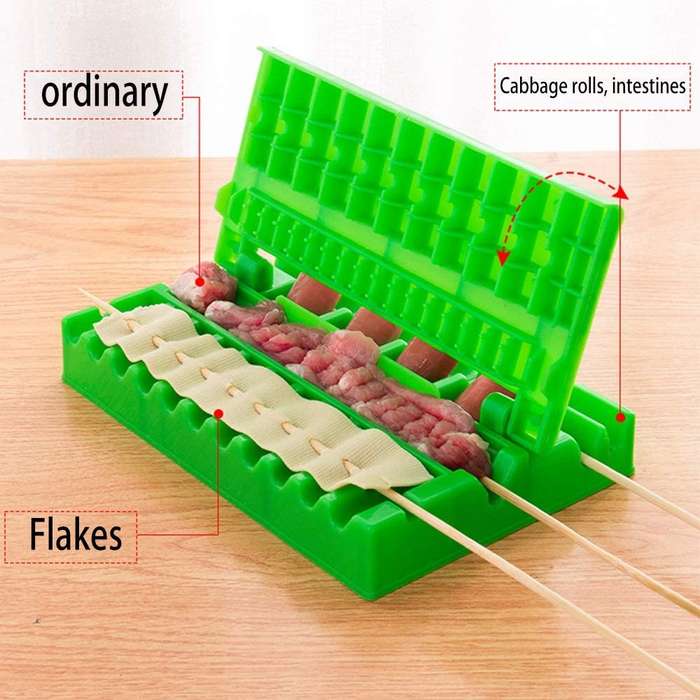 Barbecue Stringer Skewers Kebab Maker Box Machine