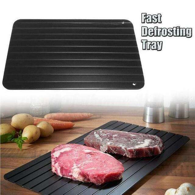 Defrosting Tray for Frozen Meat  Rapid Thaw Plate with Non-Stick Surface