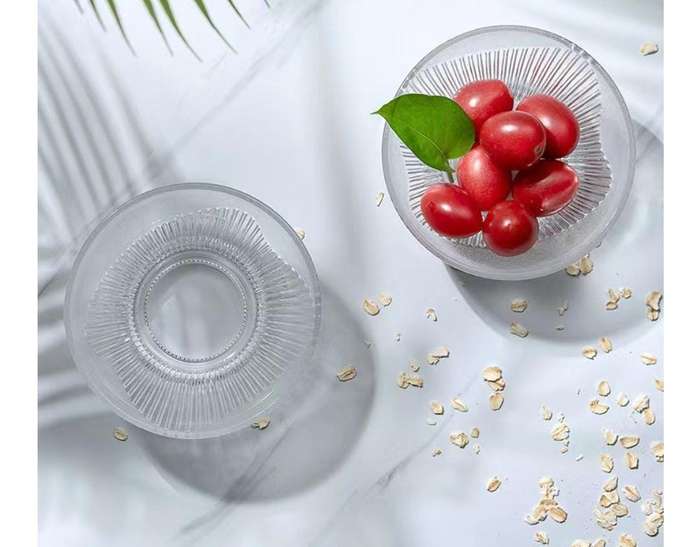 Lead -Free Glass Bowl Set 2