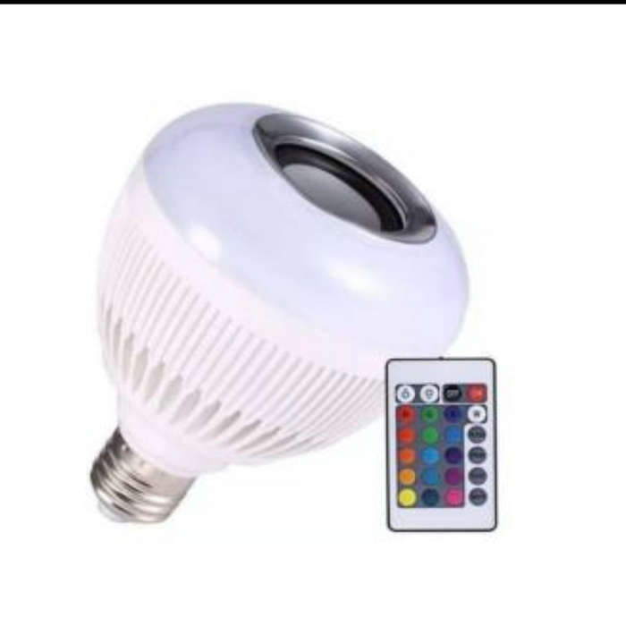 Smart LED RGB Bluetooth Speaker Bulb 12W E27 Multi Color Changing Light Bulb with Remote Control