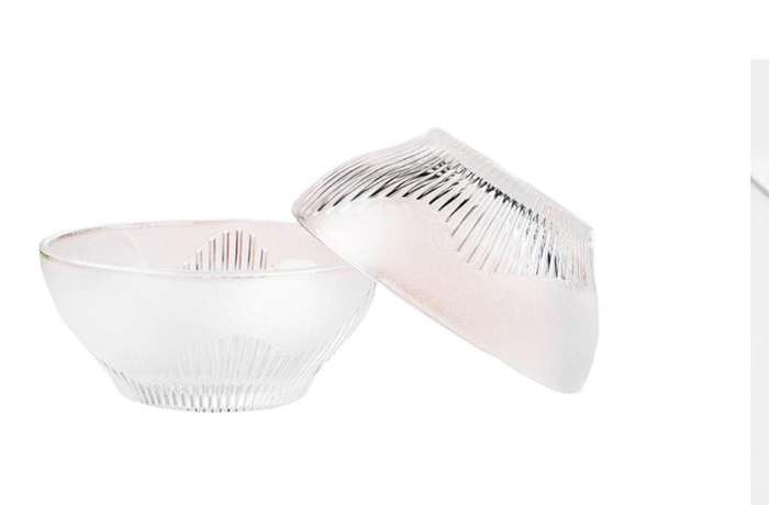 Lead -Free Glass Bowl Set 2