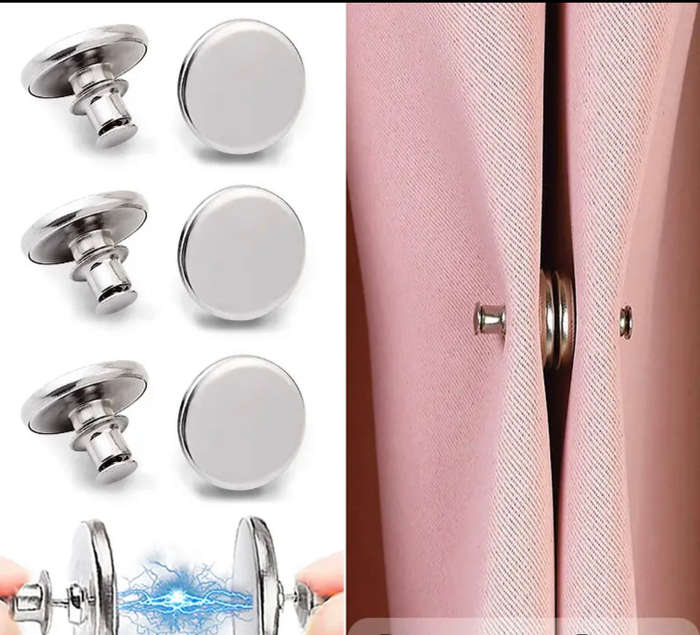 Curtain Weights Magnets Button 4pairs