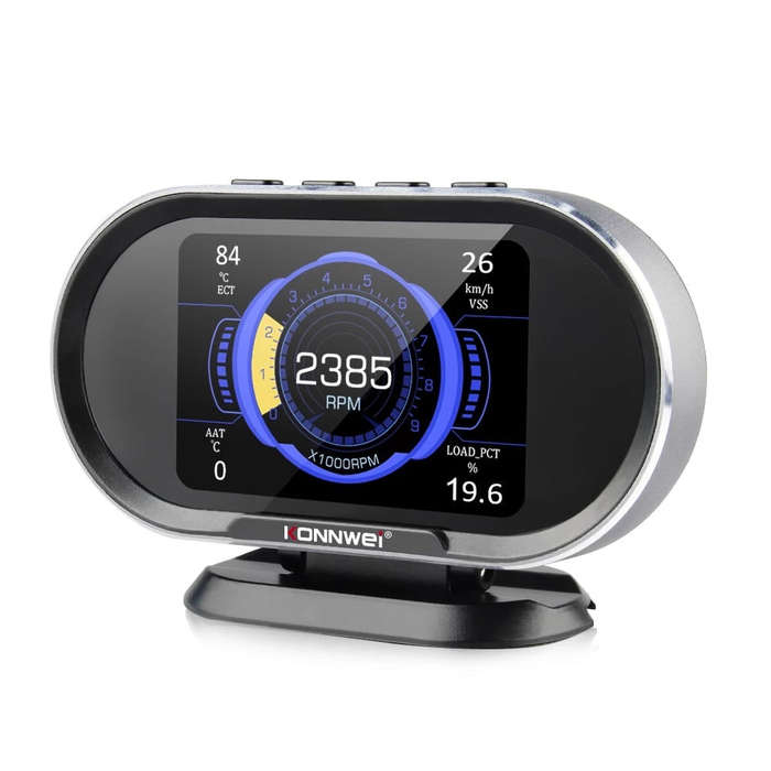 Konnwei KW206 Auto On-board Computer Gauge + OBD2 Engine Scanner