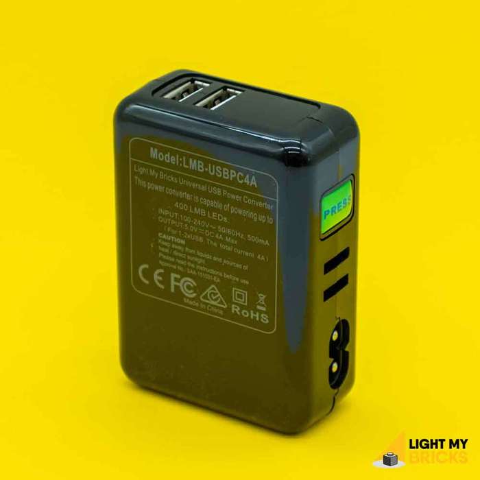 LMB Universal Power Adaptor 5V 4 Amp USB Wall Adaptor