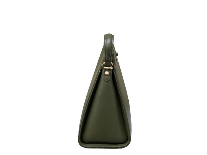 BAGCO Classic Structured Tote  Olive Elegance