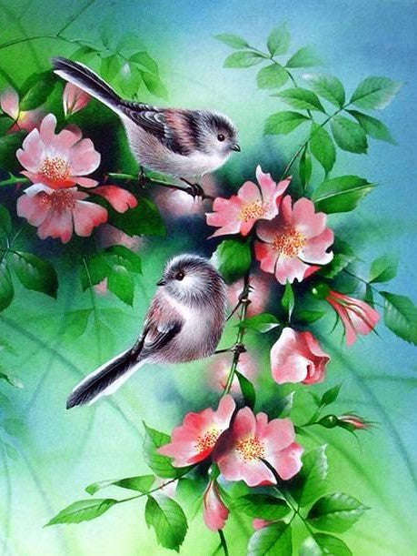 Birds on branches