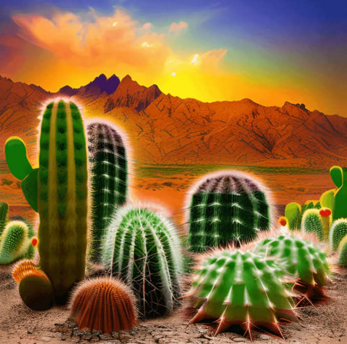 Cactus field