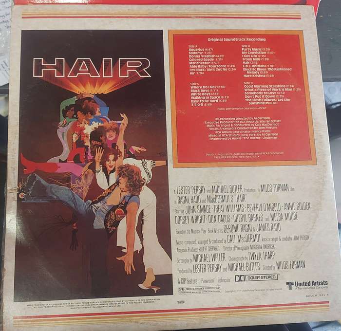 Hair- Original Soundtrack (G/VG)