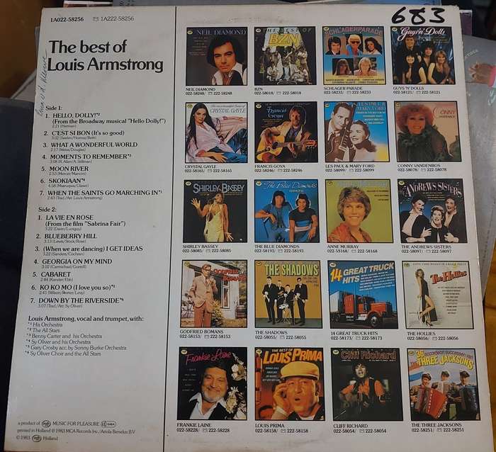The best of Louis Armstrong (G/VG)