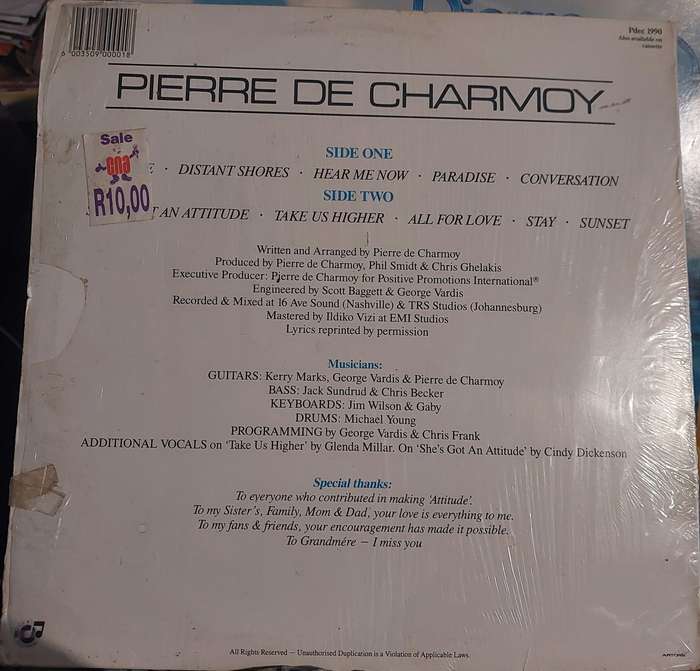 Pierre de Charmoy - Attitude (G/VG)