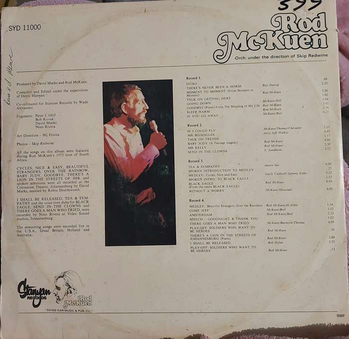 Rod McKuen - The Concert Collection (G/VG)