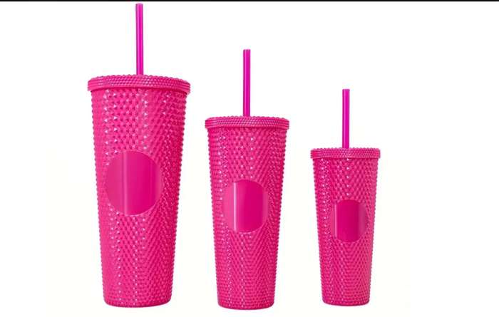Diamond Studded 3Pc Tumbler Set