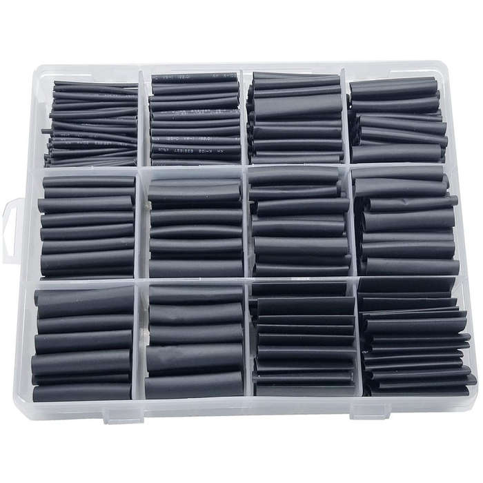 650 Piece Heat Shrink Tubing Kit- Wire Wrap Tube UL Ratio 2:1 Insulation