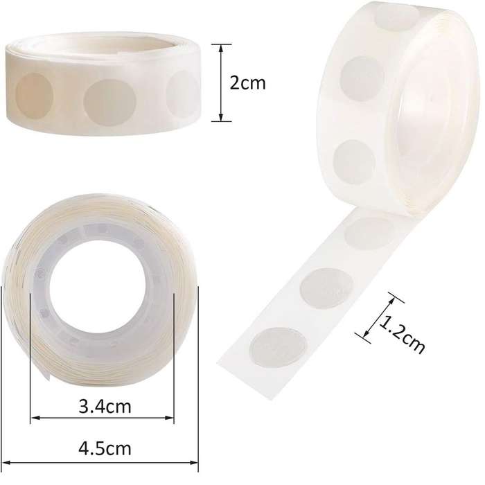600 Adhesive Glue Dots Double-Sided Sticky Point Rounds for Balloon Arches
