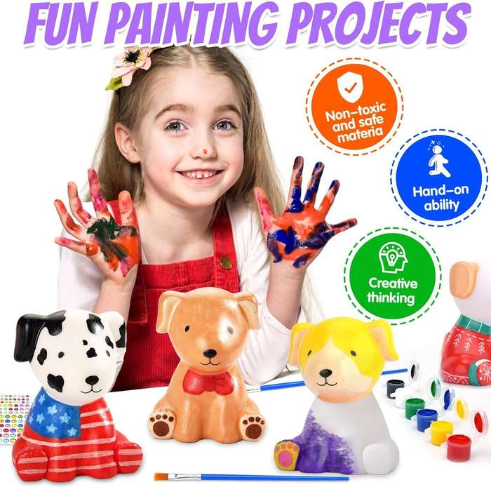 Paint Your Own Lamp DIY Painting Kit for Kids Ages 4-12 Arts & Crafts Set