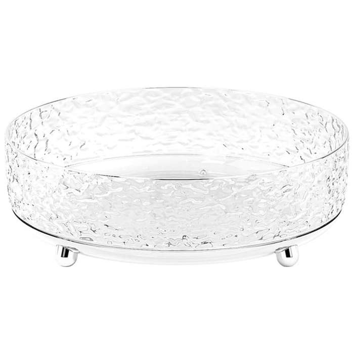 360 Rotating Makeup Organizer Lazy Susan for Vanity Turntable Clear 23cm