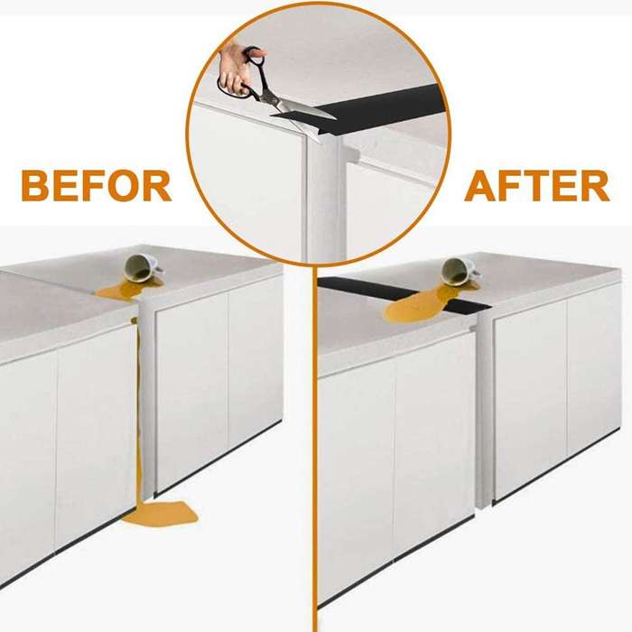 3 Piece Silicone Kitchen Stove Counter Gap Filler