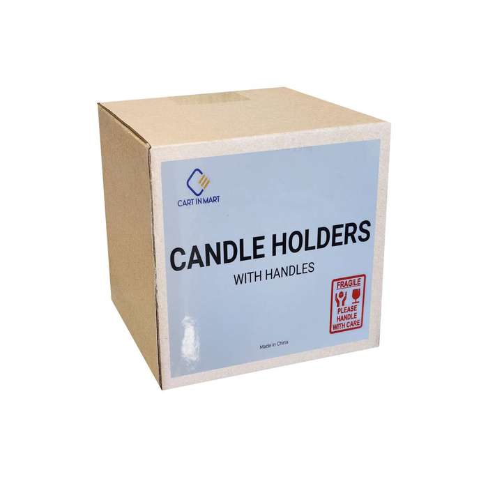 2 Pack Candle Holder Taper Candlestick Stand With Handles Table Decoration-