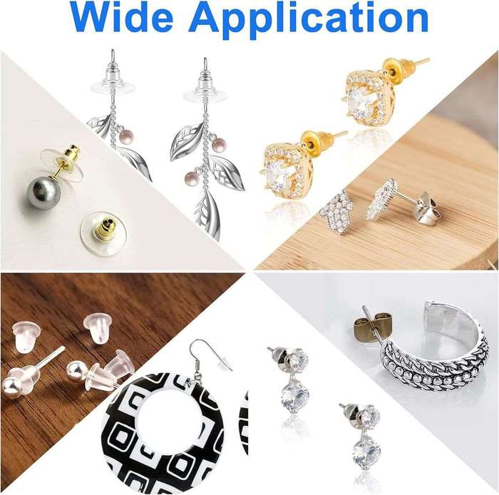 1040 Piece Hypoallergic Earring Backs Replacement Kit For Studs