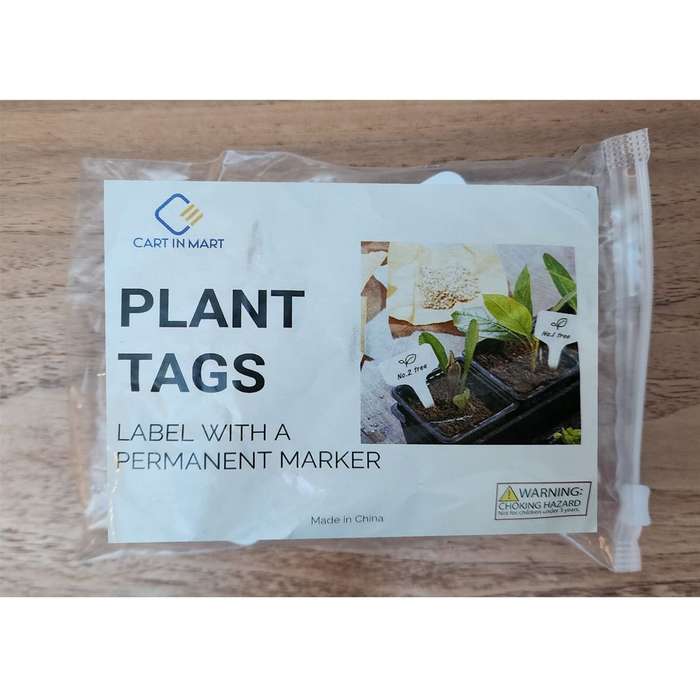 100 Piece Waterproof Plastic Plant Name Labels Garden Tags & Marker-10cm