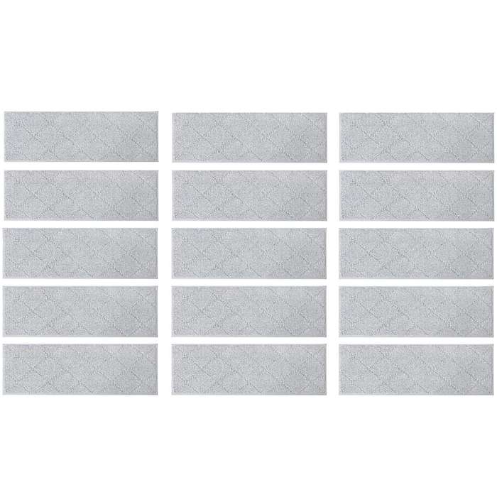 |15 Pack Edging Stair Treads Non-Slip Carpet Mat For Wooden Floor-76x20cm