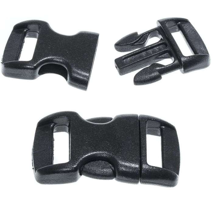 100 Pack Assorted Paracord Buckles For Bracelet DIY Craft Pet Collar