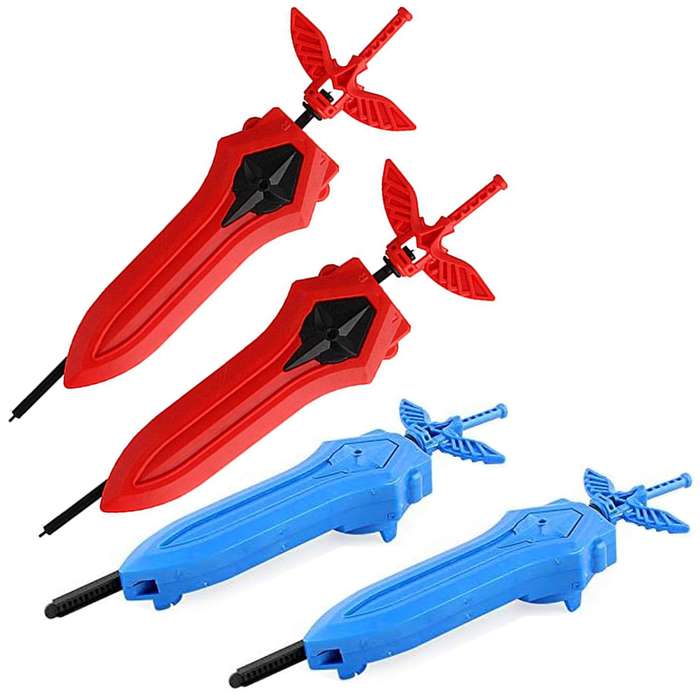 4 Pack Bey Burst Sword Launchers Set For Battle Bey Top Gyros