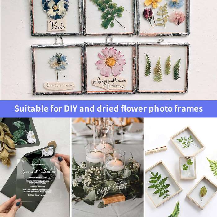 5 Pack Clear PET Plexiglass Sheets 8×10" Panels For Picture Frames, Crafts
